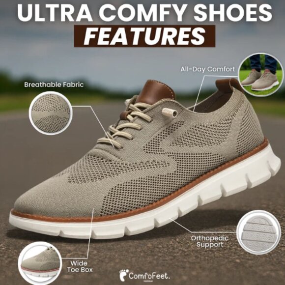 Comfofeet White Casual Orthopedic Shoes Size 12 - Picture 6 of 9